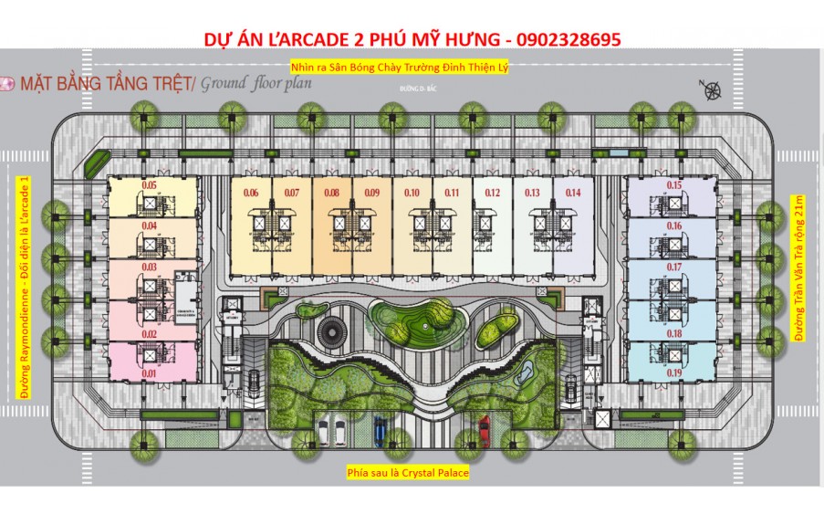 Phú Mỹ Hưng mở bán 37 căn L'arcade ngay khu thương mại tài chính quốc tế. Mua trực tiếp chủ đầu tư Phú Mỹ Hưng